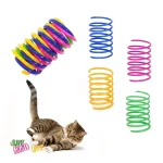 4'lü Spiral Yay Kedi Oyuncağı – Renkli Zıplayan Yay Oyuncak Seti - Görsel 3