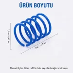 4'lü Spiral Yay Kedi Oyuncağı – Renkli Zıplayan Yay Oyuncak Seti - Görsel 6