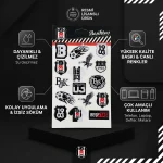 Beşiktaş Lisanslı Sticker Etiket Seti – BJK Taraftar Çıkartmaları