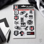 Beşiktaş Lisanslı Sticker Etiket Seti – BJK Taraftar Çıkartmaları - Görsel 2