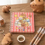 Capybara Desenli Not Defteri – Sevimli Kapibara Temalı Okul Defteri - Görsel 2