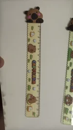 Capybara Figürlü Cetvel – Ahşap Görünümlü Kapibara Uçlu Cetvel - Görsel 8