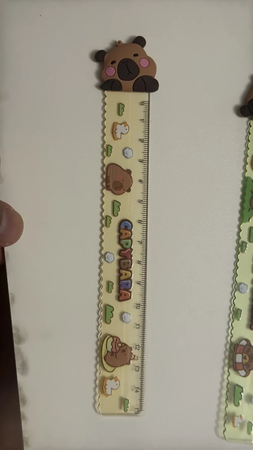 Capybara Figürlü Cetvel – Ahşap Görünümlü Kapibara Uçlu Cetvel - Görsel 9