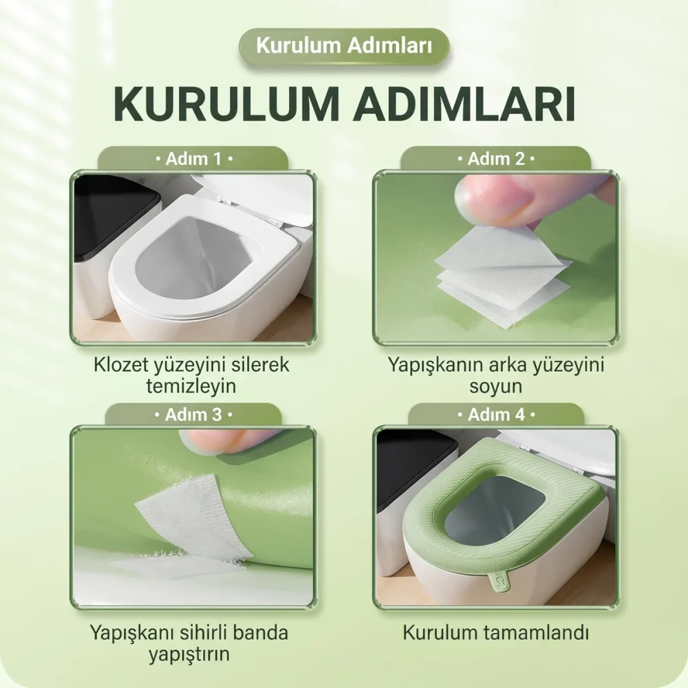 EVA Klozet Örtüsü – Yıkanabilir Kulplu Klozet Kapak Minderi - Görsel 6