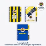 Fenerbahçe Lisanslı Bölmeli Spiralli Defter – Sarı Lacivert Taraftar Defteri