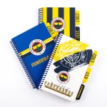 Fenerbahçe Lisanslı Bölmeli Spiralli Defter – Sarı Lacivert Taraftar Defteri - Görsel 5