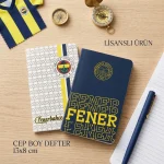 Fenerbahçe Lisanslı Dikişli Mini Not Defteri – Cep Boy Taraftar Defteri