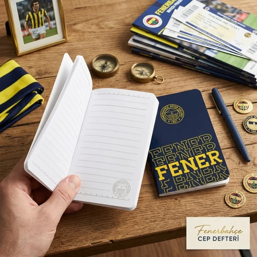 Fenerbahçe Lisanslı Dikişli Mini Not Defteri – Cep Boy Taraftar Defteri - Görsel 2