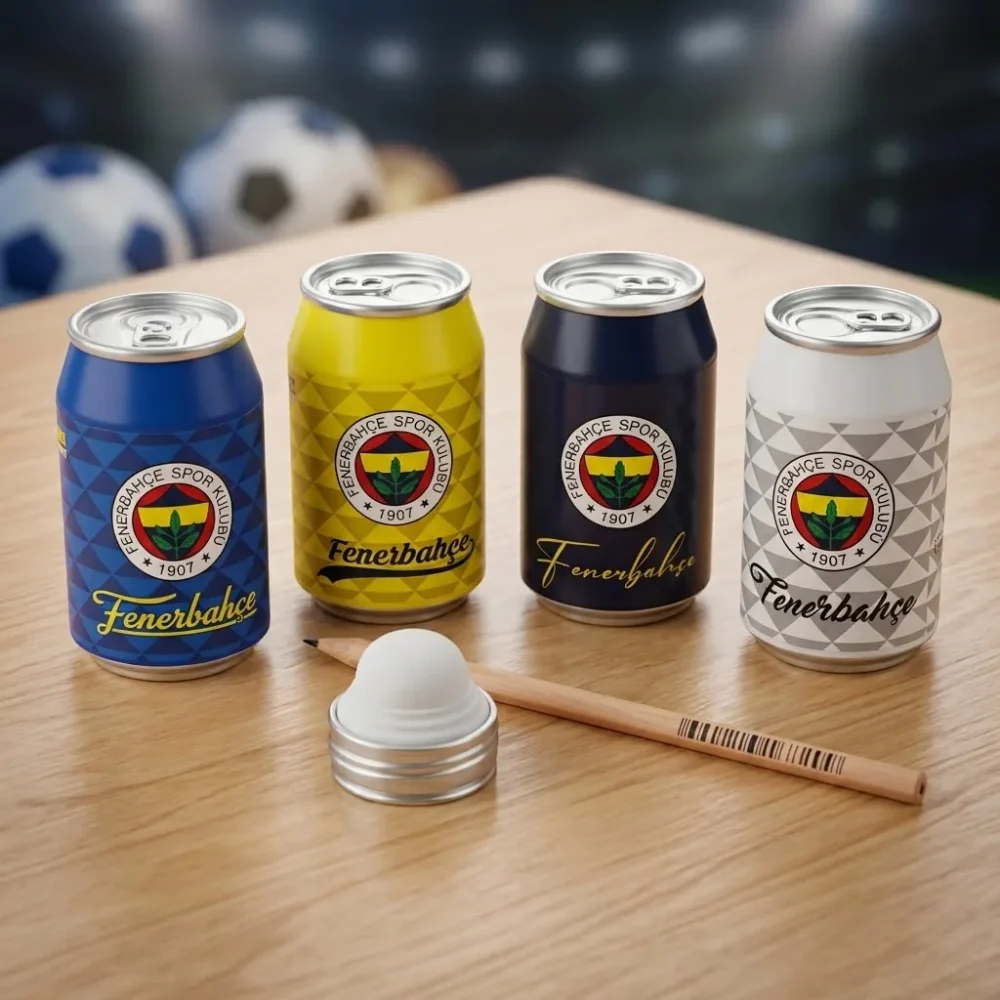 Fenerbahçe Lisanslı Kutu Kola Şeklinde Kalemtıraş ve Silgi – FB Taraftar Kırtasiye - Görsel 2