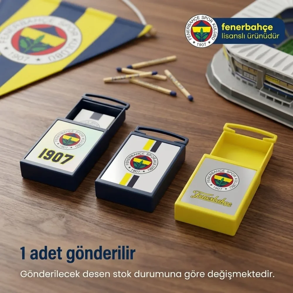 Fenerbahçe Lisanslı Sihirli Silgi – Kutulu Sarı Lacivert Taraftar Silgisi - Görsel 6