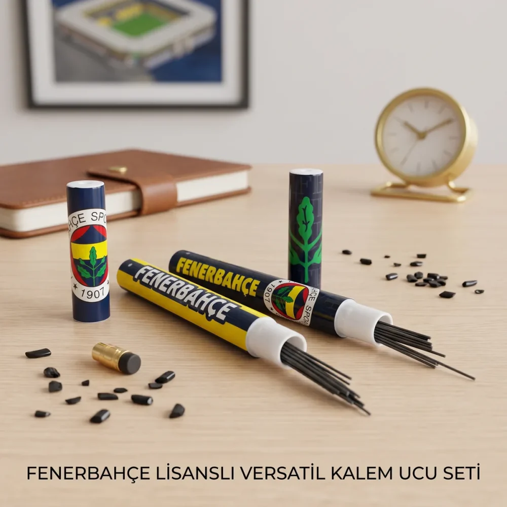 Fenerbahçe Lisanslı Versatil Kalem Ucu 0.7 mm – Sarı Lacivert Tüplü Yedek Uç - Görsel 2
