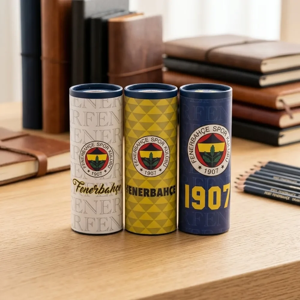 Fenerbahçe Lisanslı Yuvarlak Silgi – Silindir Kutulu Taraftar Silgisi - Görsel 2