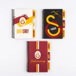 Galatasaray Lisanslı Bölmeli Spiralli Defter – Sarı Kırmızı Taraftar Defteri - Görsel 2
