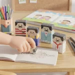 Kelleşen Silgi – Komik Karakterli Saçı Dökülen Eğlenceli Silgi - Görsel 7