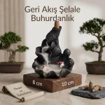 Koi Balığı Figürlü Geri Akış Tütsülük – Şelale Efektli Dekoratif Tütsülük - Görsel 5