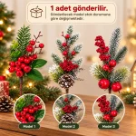 Kozalaklı Kokinalı Yapay Yılbaşı Dalı - Görsel 5