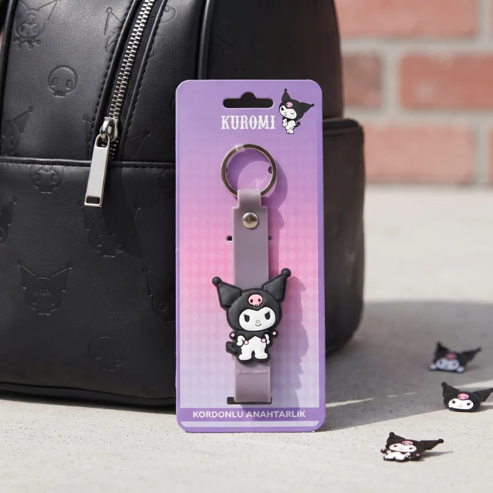 Kuromi Anahtarlık – Sanrio Kuromi Figürlü Silikon Anahtarlık - Görsel 2