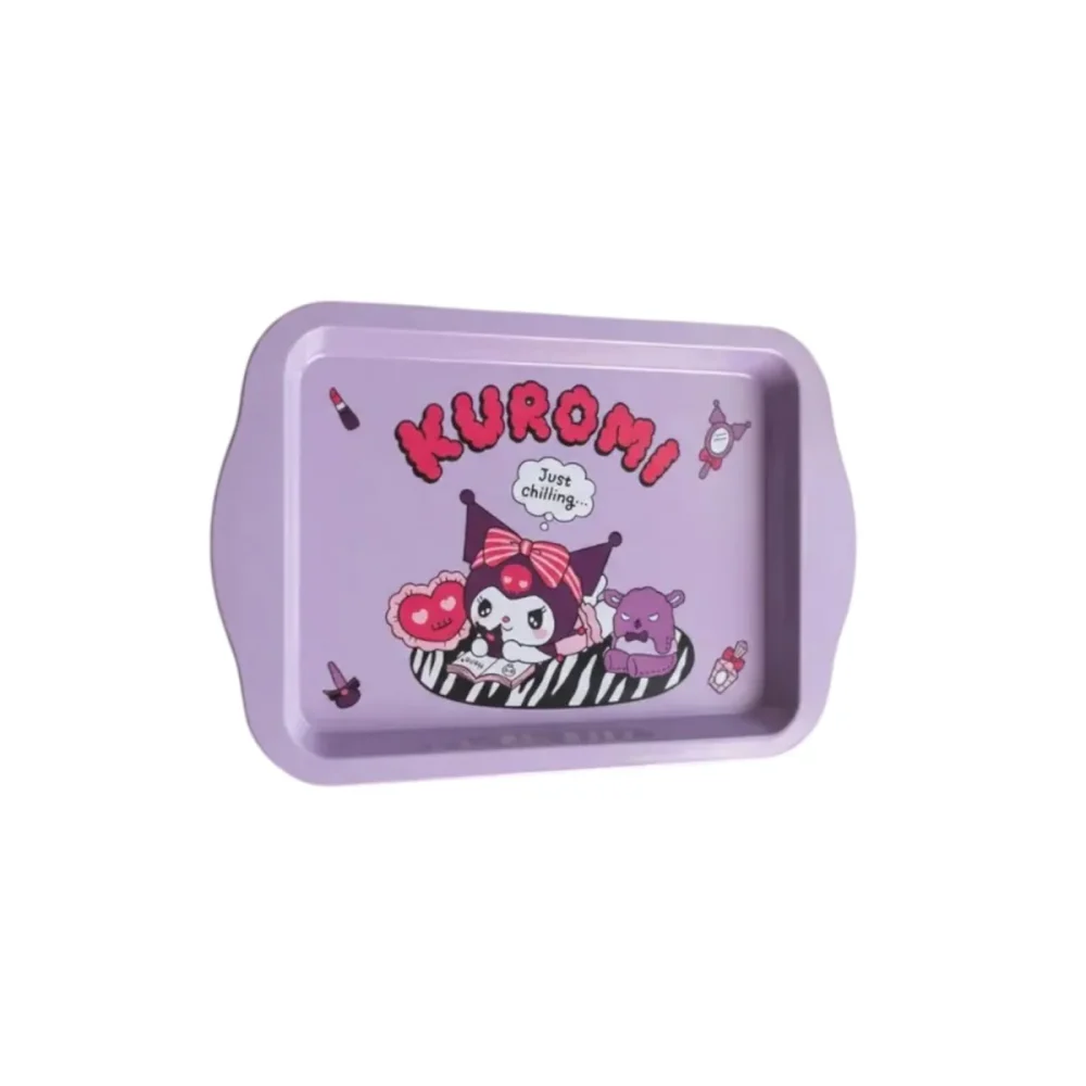 Kuromi Desenli Servis Tepsisi – Sanrio Kuromi Dekoratif Tepsi - Görsel 7