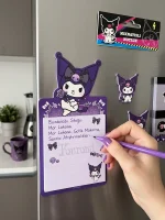 Kuromi Mıknatıslı Notluk – Buzdolabı Magnetli Not Kağıdı - Görsel 2