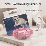 Lazer Işıklı Kedi Tasması – Ayarlanabilir Otomatik Lazer Oyuncaklı Tasma - Görsel 5