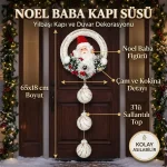 Lüks Noel Baba Kapı Süsü