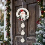 Lüks Noel Baba Kapı Süsü - Görsel 4