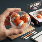 Piano Basketbol Topu Silgi – Kutulu Mini Basketbol Topu Şeklinde Silgi - Görsel 4