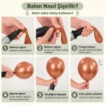 Renkli Balon Pompası – El Tipi Pratik Balon Şişirme Pompası - Görsel 2