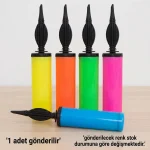 Renkli Balon Pompası – El Tipi Pratik Balon Şişirme Pompası - Görsel 5