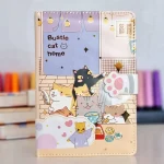 Sevimli Kediler Tasarımlı Patili Manyetik Klipsli Defter – Renkli Sayfalı Günlük - Görsel 6