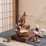 Zen Tarzı Şelale Geri Akış Tütsülük – Dekoratif Aromaterapi Tütsülüğü