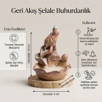Zen Tarzı Şelale Geri Akış Tütsülük – Dekoratif Aromaterapi Tütsülüğü - Görsel 5